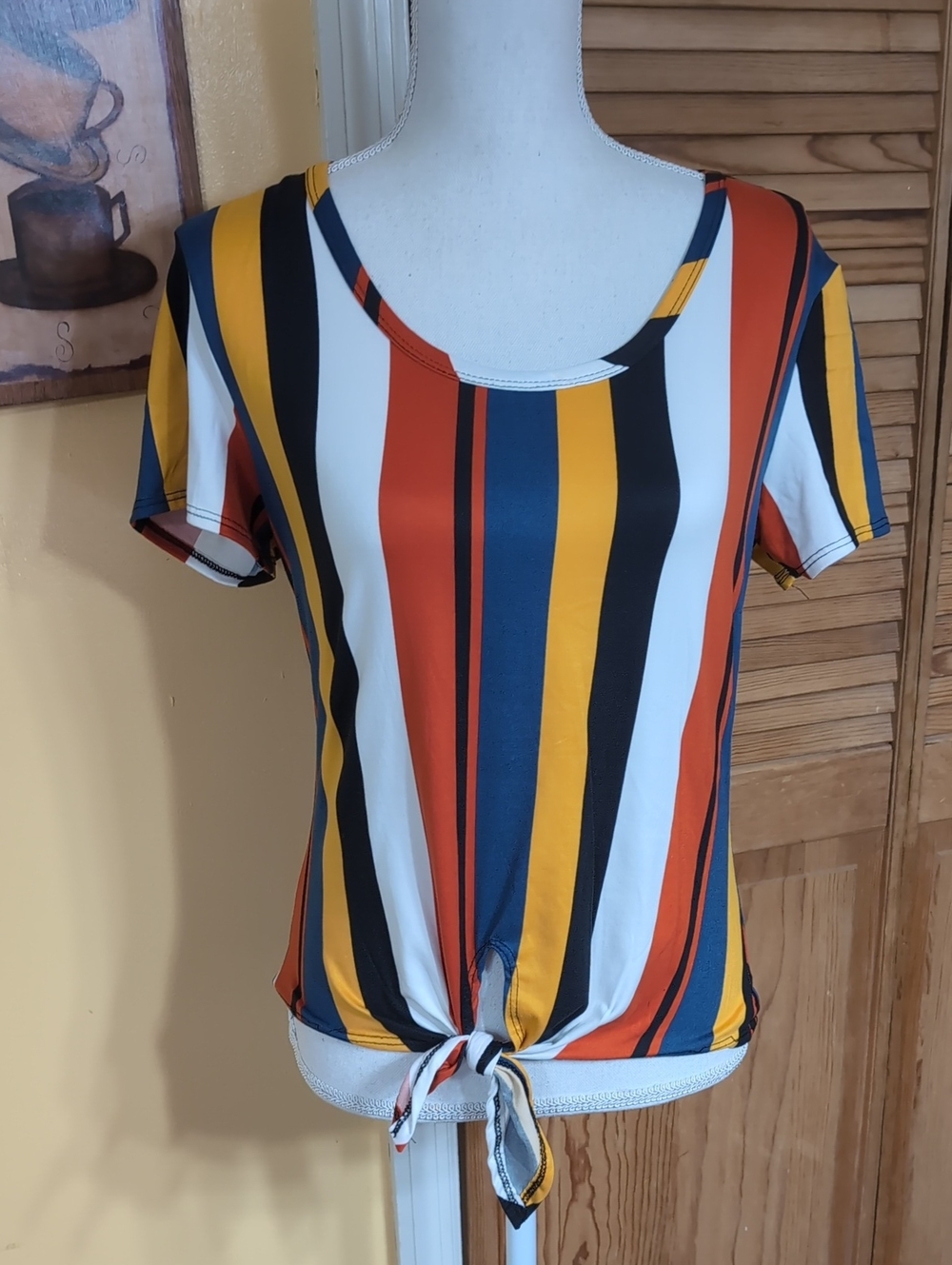 RUE 21 Bright Striped Top L